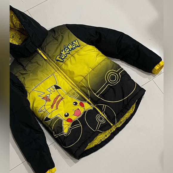Pokemon Black and Yellow Puffer Jacket - Picture 3 of 5